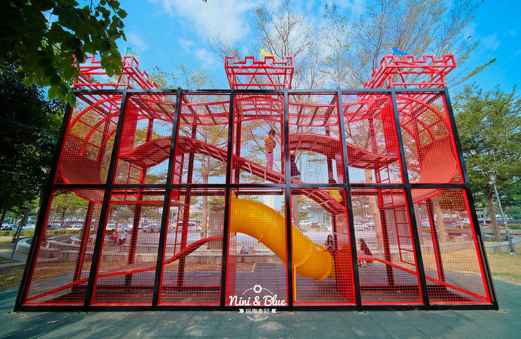 台中特色公園 | 新福公園，台中第一座攀爬式探索迷宮，沙坑.籃球場.溜滑梯.台中太平景點