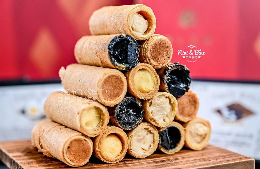 實心蛋捲 |台中伴手禮、過年禮盒推薦，4種餡料飽滿有魔性的蛋捲、月銷10萬捲人氣團購美食 @嘿!部落!