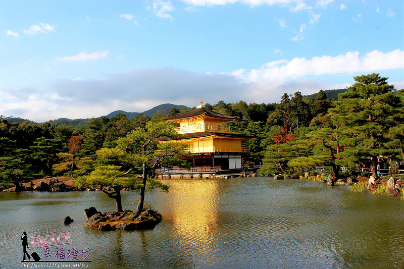 金閣寺｜京都市日本–金碧輝煌的佛寺，陽光灑落時相當耀眼，賞楓名勝之地 @嘿!部落!
