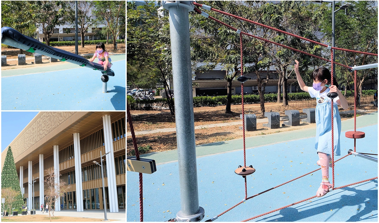 台南永康閱之森公園。台南市立圖書館旁親子共融式遊戲場 @嘿!部落!