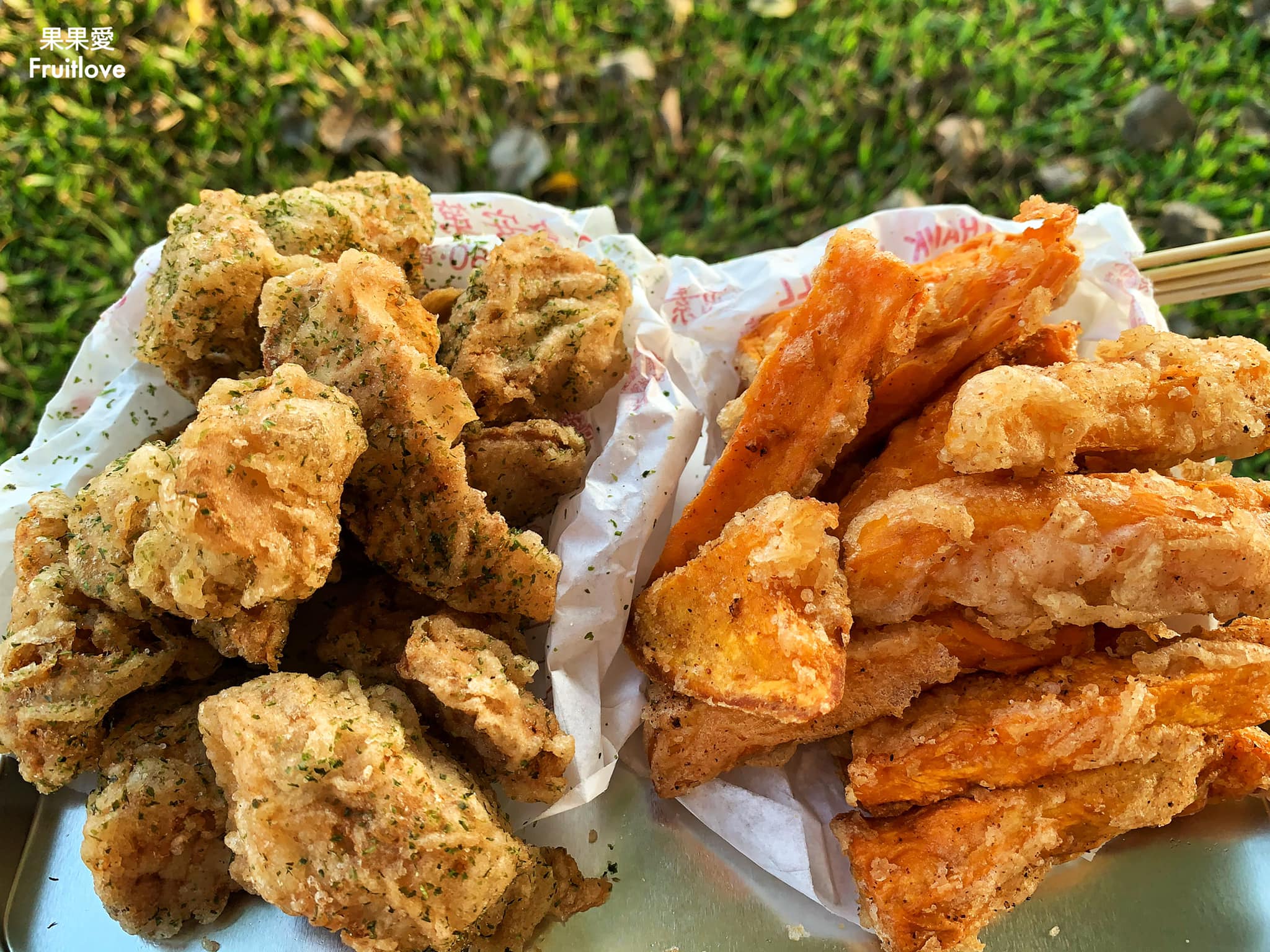甜Q坊椒鹽杏鮑菇甘梅紅薯條&rang;皮薄酥脆多汁杏鮑菇 、鬆軟綿密紅地瓜薯條-台中大坑美食 @嘿!部落!