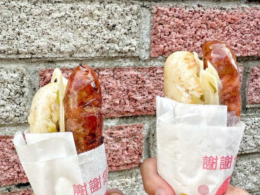 蔣記黑豬肉香腸&rang;台中太平大腸包小腸，美味的下午點心，香腸有肉汁，米腸腸衣不會咬不斷或咬不爛 @嘿!部落!