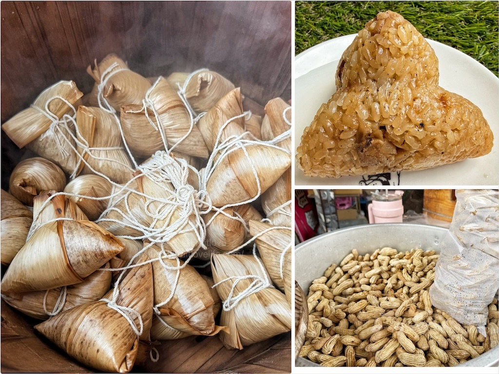 阿娟姐油飯肉粽|苗栗通宵肉粽，來白沙屯拱天宮拜拜，就來一顆燒燙燙的油飯肉粽 @嘿!部落!