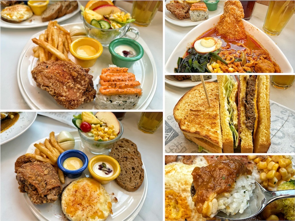 6吋盤早午餐后里店|台中后里早午餐推薦，人氣豐富拼盤、美味鍋燒、咖哩飯，近麗寶樂園美食 @嘿!部落!