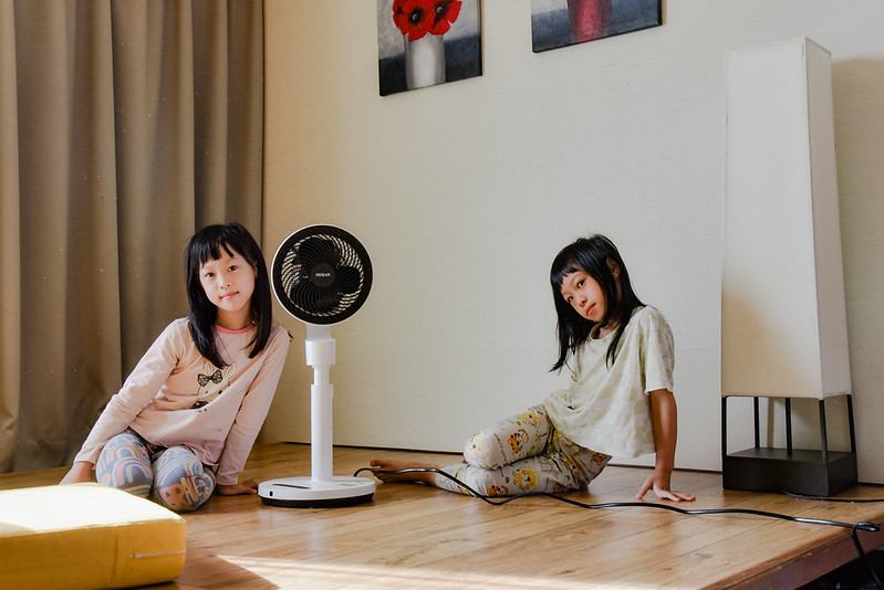 禾聯家電冷暖兩用循環扇HAF-09GD02H開箱心得｜3D擺頭立體廣角風  自動上下左右擺頭 雨天乾衣功能 遠端遙控 HERAN 循環扇推薦 @嘿!部落!