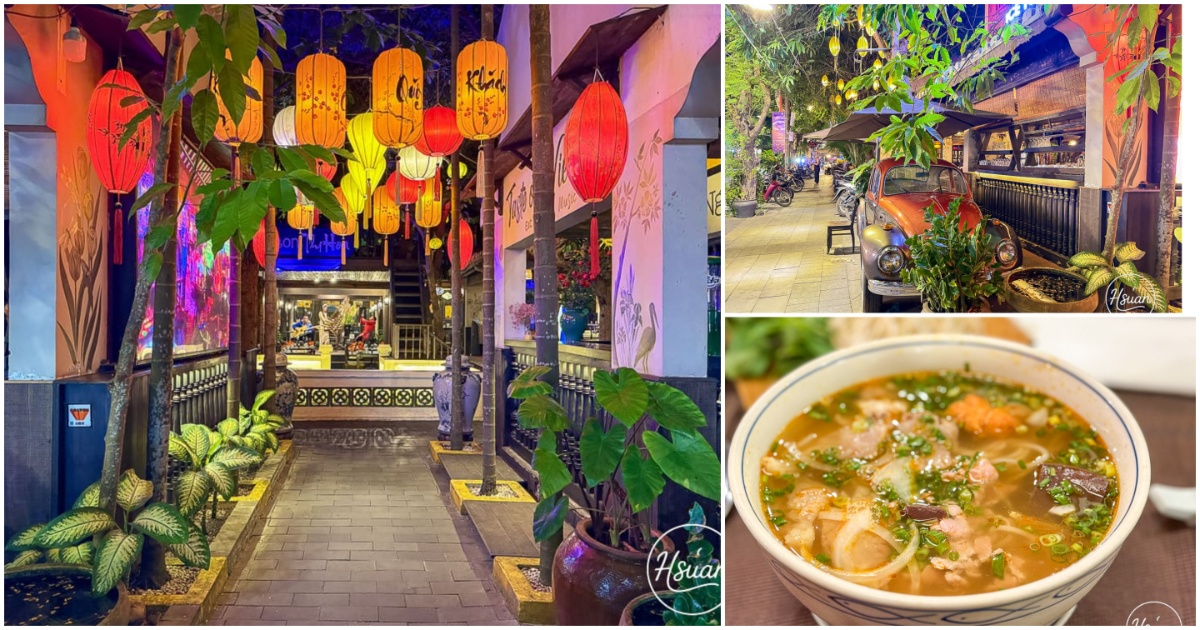峴港必吃美食｜Ngon Thi Hoa Restaurant 古色古香越式庭園，現場音樂、高CP值，親子情侶峴港之旅必訪！ @嘿!部落!
