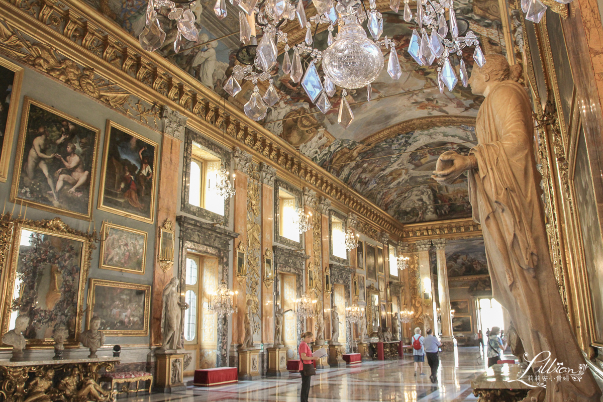 【義大利自助旅行】羅馬推薦景點-科隆納美術館Palazzo Colonna。看盡羅馬貴族的興衰，華麗精緻程度媲美為小凡爾賽宮