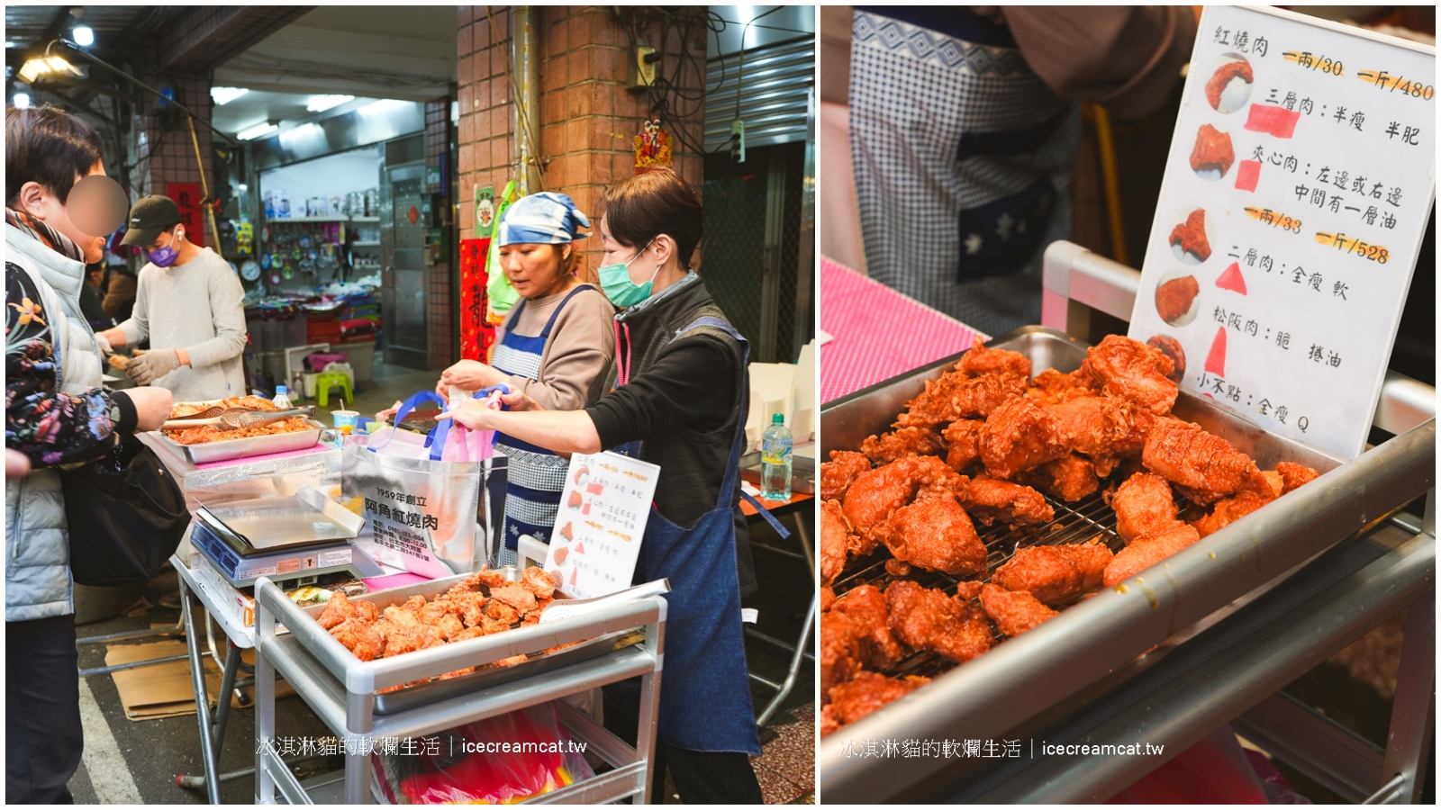 大稻埕美食｜阿角紅燒肉劉美麗大橋頭市場美食，被冠以台北最強紅燒肉的封號！ @嘿!部落!