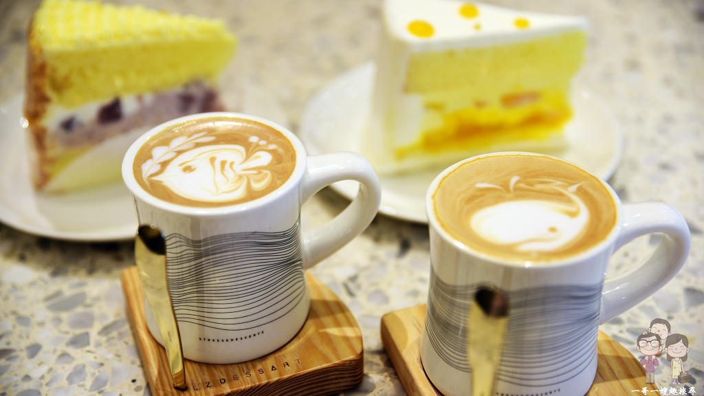 台中西區吃蛋糕｜ L.Z. Dessart 無框架甜點，白色系唯美甜點店，Latte咖啡還有可愛小鯨魚拉花 @嘿!部落!