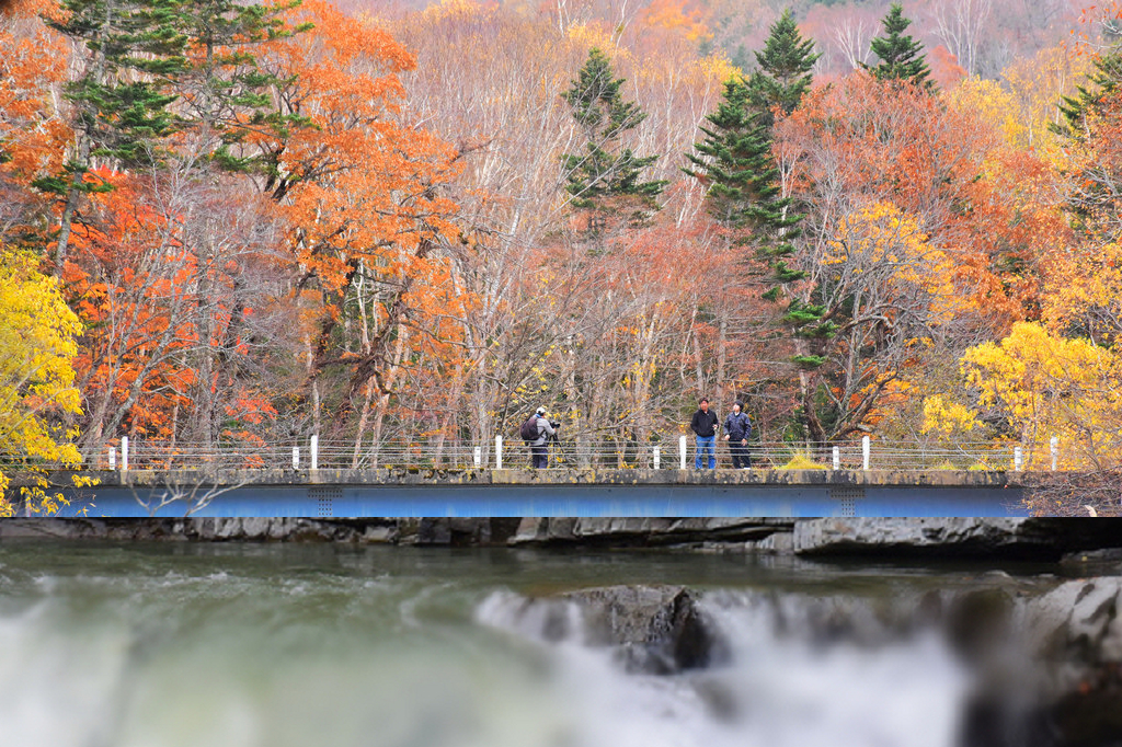 北海道自駕芦別三段滝公園｜秋季賞紅黃葉在芦別，國道452號路旁的小景點 @嘿!部落!