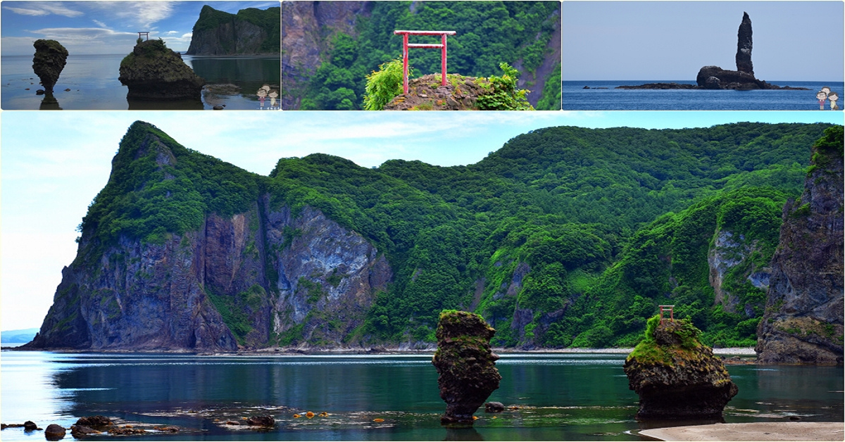 北海道余市｜順路景點賞奇岩～出足平漁港：えびす岩．と大黒岩　島泊漁港 蠟燭岩 @嘿!部落!