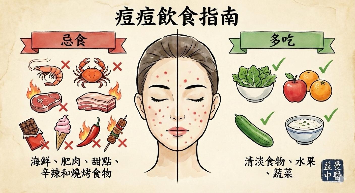 痘痘飲食指南，acne，青春痘，暗瘡，請看這邊 @嘿!部落!