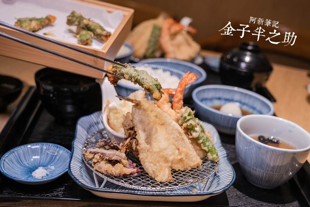 金子半之助 |來去新光三越A8吃美食，新品海膽天婦羅御膳激推，日本空運馬糞海膽滿滿鮮甜～ @嘿!部落!