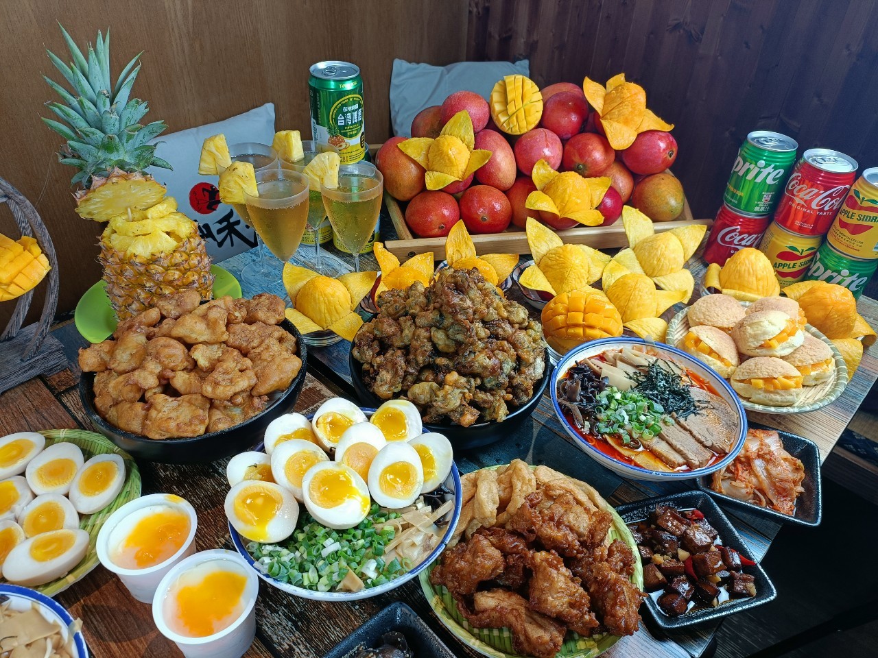 桃園中壢美食-山禾堂拉麵（芒果吃到飽）-399元可以吃到什麼，這次又多了蚵仔酥啊！！  （邀約） @嘿!部落!