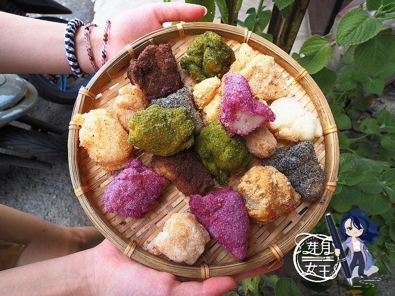 桃園中壢美食-幾何圖形椪餅煎-中壢也有彩色白糖粿，還有加了起司的椪糖煎  （邀約） @嘿!部落!