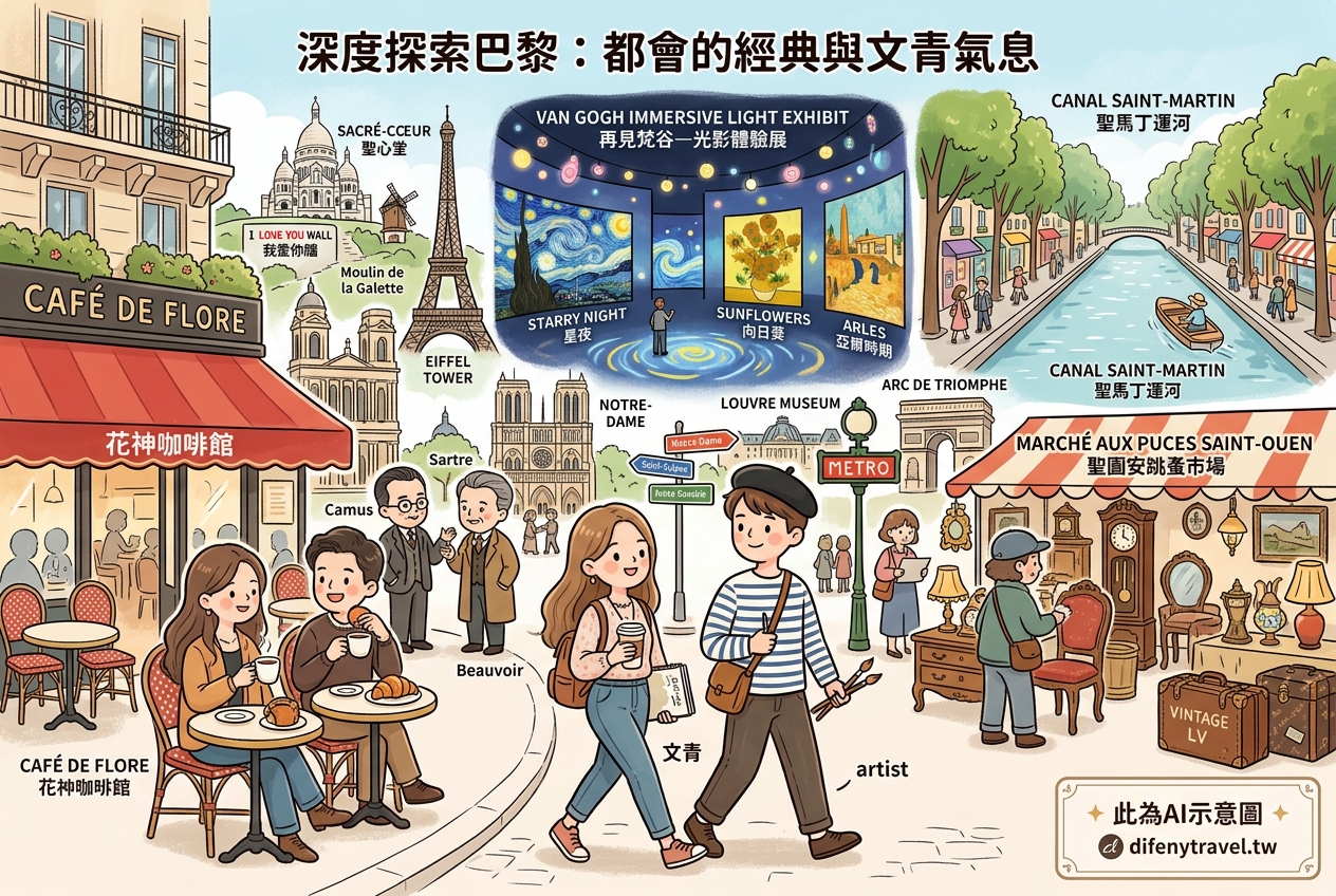 深度探索巴黎：從左岸咖啡到藝術光影，體驗都會的經典與文青氣息 @嘿!部落!