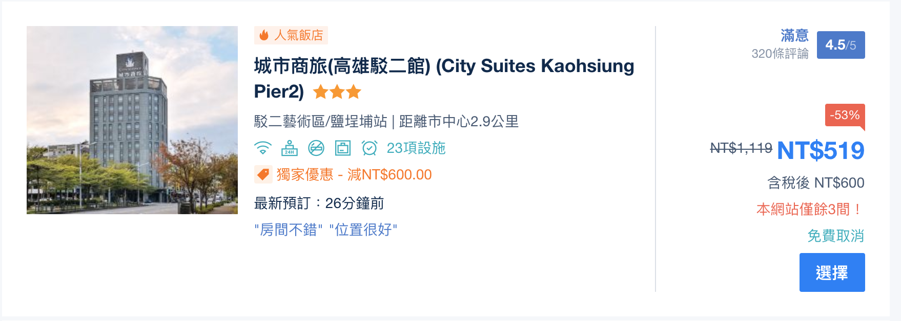 七八月高雄工業風旅店特價,雙人600元可入住一晚,平日每日間數限定,比青年旅館還便宜! 七八月高雄工業風旅店特價,雙人600元可入住一晚,平日每日間數限定,比青年旅館還便宜!