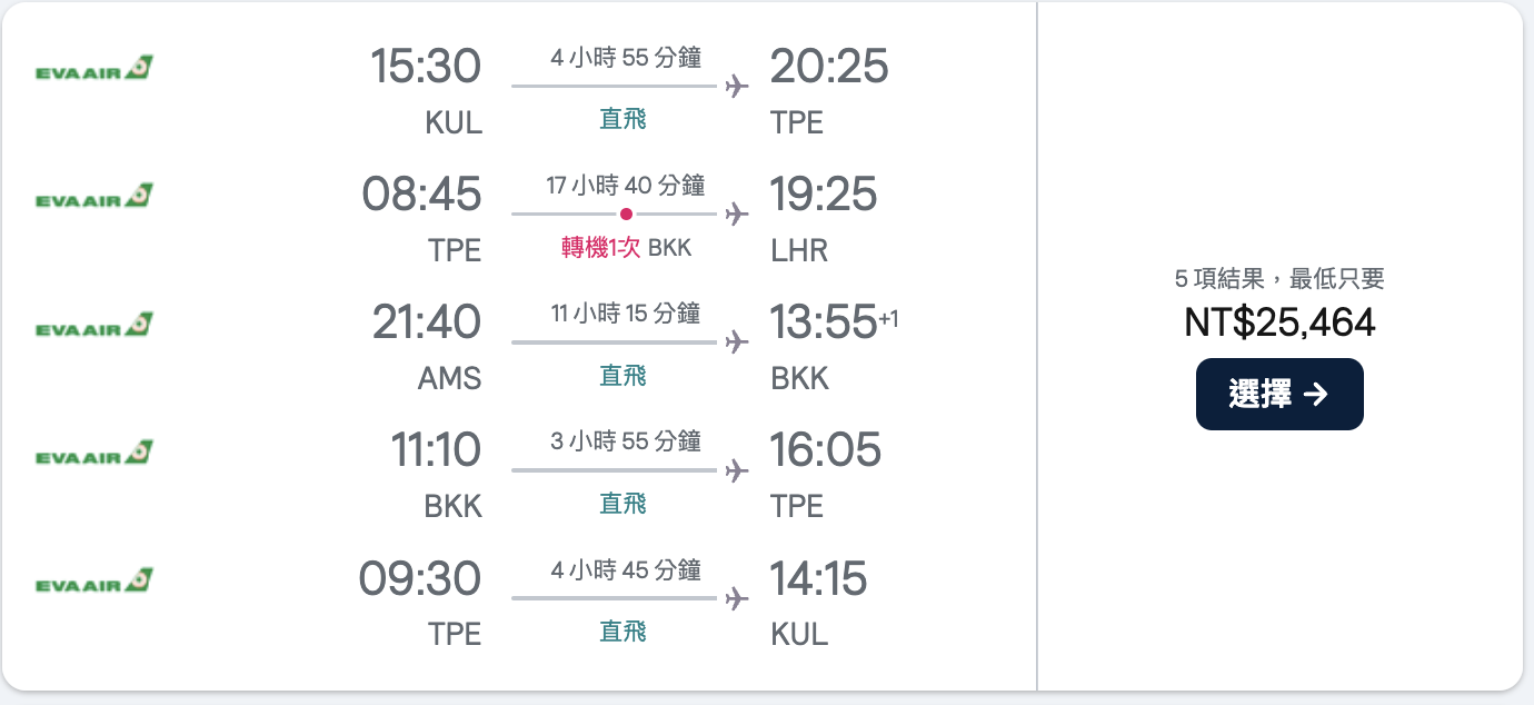 2026年暑假長榮五腿票，端午出發亞洲、暑假歐洲～只要25K @嘿!部落!