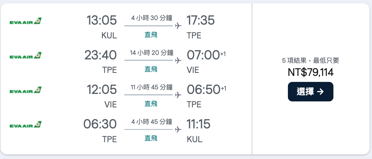 長榮四腿票＋奧地利航空去程｜組合歐洲克羅埃西亞、波士尼亞、蒙特內哥羅旅行機票 @嘿!部落!