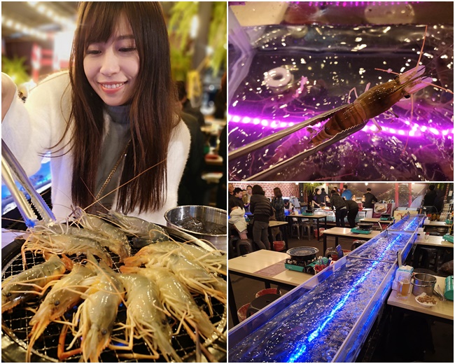 【台中流水蝦吃到飽】泰夯蝦,浮誇LED水道,泰國蝦活繃亂跳(有影) @嘿!部落!