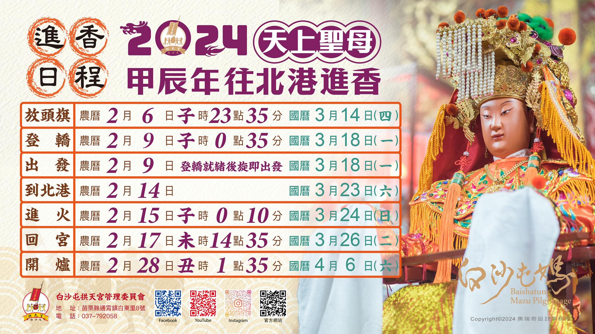 2025【白沙屯媽祖徒步進香拱天宮】粉紅超跑最新位置 @嘿!部落!