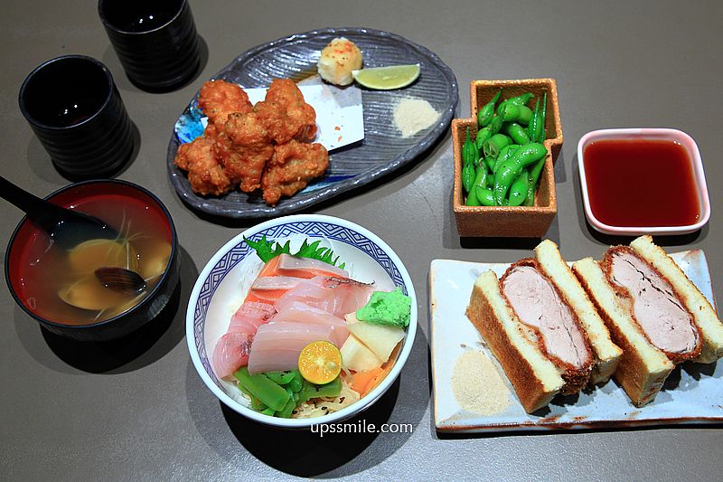 岡心食堂，忠孝復興站美食，台北東區日式生魚片丼飯、腰內豬排三明治，附岡心食堂菜單 @嘿!部落!