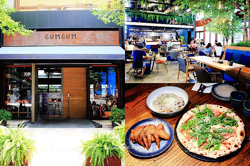 內湖玻璃屋餐酒館 GUMGUM雞翅啤酒吧內科店，來吃雞翅吧、披薩、燉飯，內湖美食推薦，西湖站美食2022聚餐餐廳，台北森林系網美餐廳 @嘿!部落!