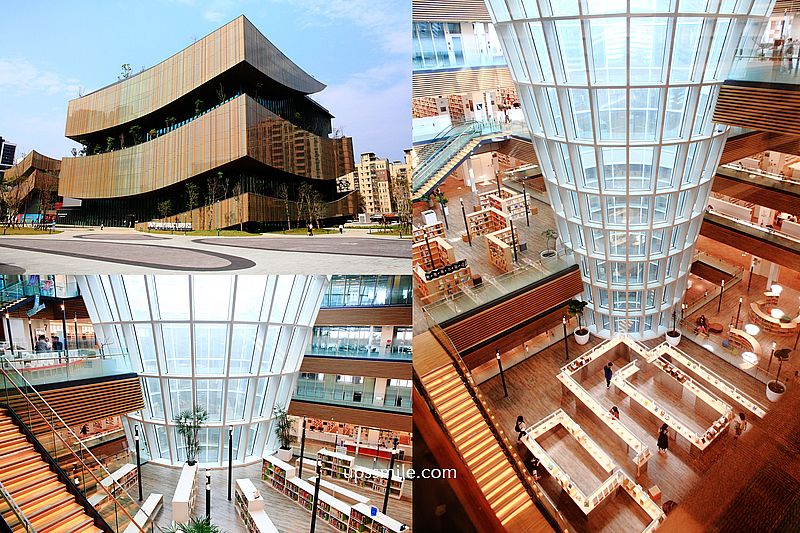 【桃園景點】桃園市立圖書館新總館（蔦屋書店桃園），全台最美圖書館，生命樹綠建築圖書館，橫掃網美打卡桃園景點
