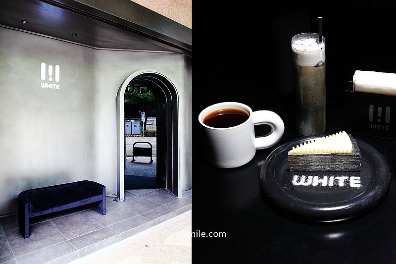 【台中西區咖啡】WHITE 台中黑色系咖啡廳white coffee bar台中，二樓暗黑系卡比獸，台中前衛簡約摩登咖啡廳，勤美綠園道附近景點，台中網美咖啡廳