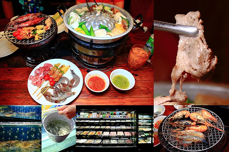 【桃園中壢美食】大象泰式美食館，中壢泰式碳烤吃到飽，泰式碳烤流水蝦，桃園中壢火烤兩吃，中壢火車站美食聚會餐廳，桃園泰式料理推薦 @嘿!部落!