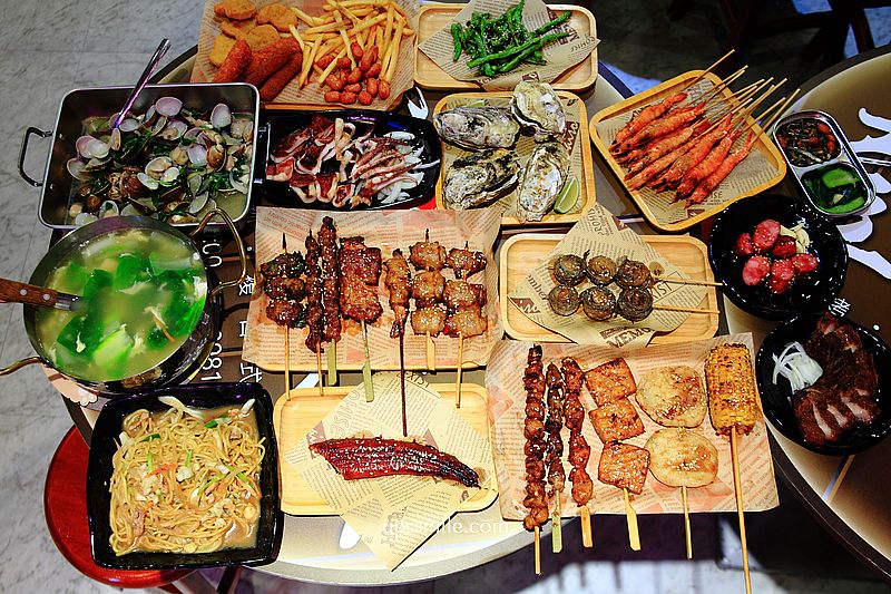 壹烤天下，板橋金門街美食，板橋燒烤串燒推薦，樹林車站美食，三五好友下班晚餐與小酌宵夜推薦，板橋烤肉串 @嘿!部落!