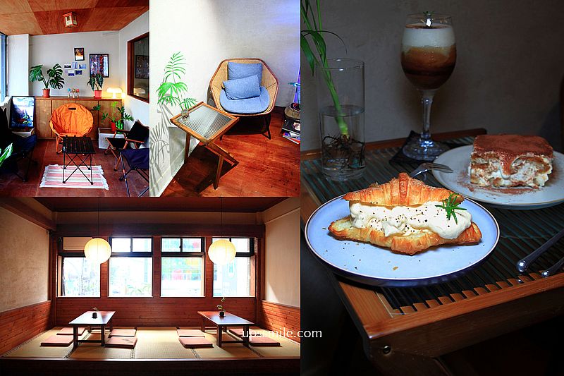蚓珈琲 mimizu coffeeshop，捷運江子翠站二樓老宅咖啡廳，板橋日式塌塌米咖啡廳，神等級好吃提拉米蘇、日式蛋沙拉可頌，板橋日式咖啡廳 @嘿!部落!