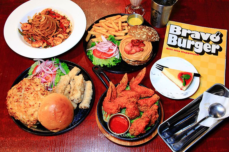【林口美食推薦】Bravo Burger發福廚房林口店，神等級好吃美式花生醬漢堡始祖，林口漢堡推薦，漢堡可客製化，奶昔超好喝，林口必吃美式餐廳，林口球賽歡慶餐廳推薦