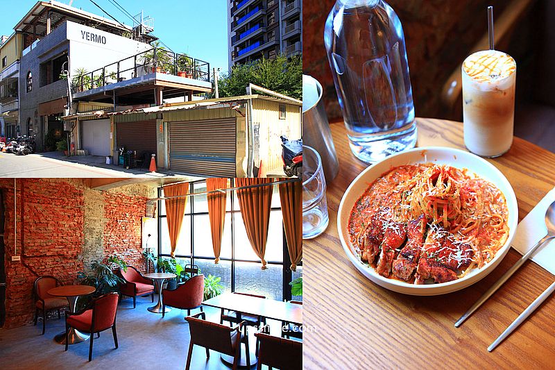野陌咖啡館 Yermo.eatery，桃園藝文特區廢墟風咖啡廳，桃園老宅咖啡廳，紅磚牆咖啡廳 @嘿!部落!