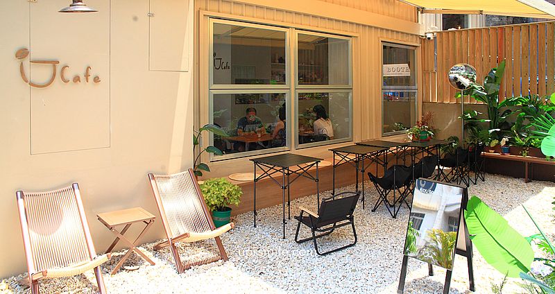 桃園咖啡廳【益棧咖啡 iJ Cafe】中壢韓系咖啡廳混搭露營風，中壢早午餐咖啡廳推薦 @嘿!部落!