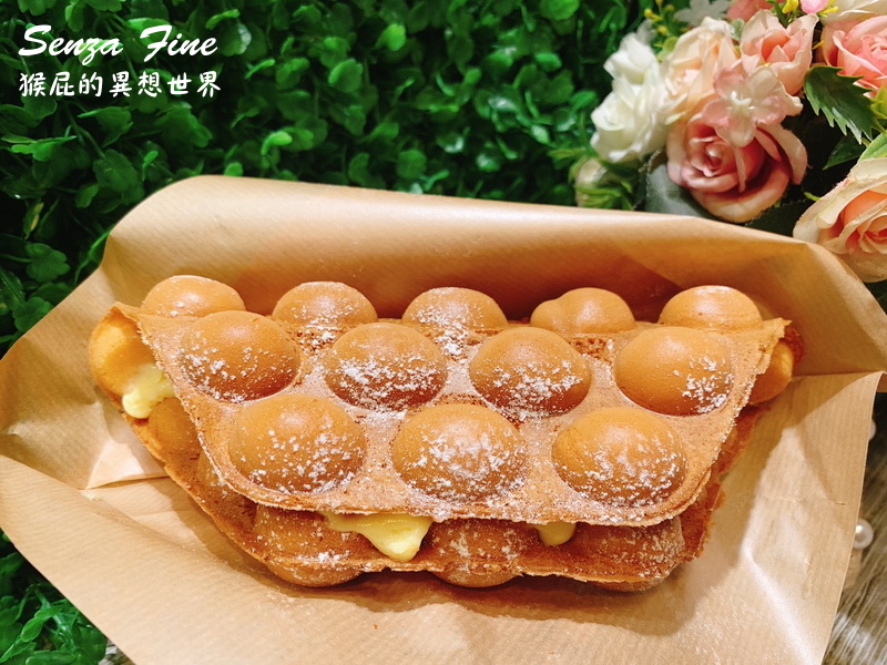 【台中美食】逢甲夜市美食Senza Fine夏妃手作義式冰淇淋！香港雞蛋仔超好吃！第二件半價！(IG打卡美食、台中美食) @嘿!部落!