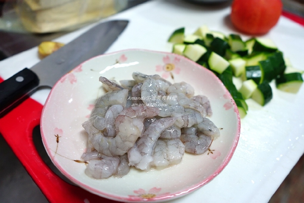 番茄蛋炒櫛瓜蝦仁 @嘿!部落!