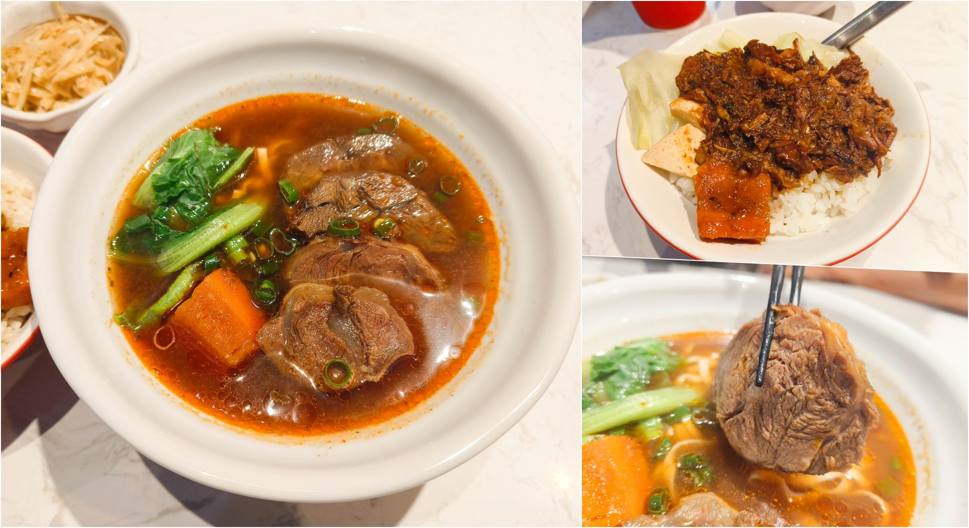 即時熱門文章：(三重美食)三重牛肉麵-二木牛肉麵自強店，低調的店面位於校園旁，提供少見的牛肉滷肉飯、彩色麵疙瘩、咖哩湯頭牛肉麵~