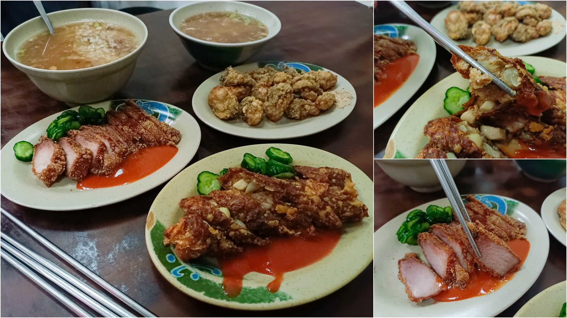 即時熱門文章：(中和美食)在地人推薦晚餐、宵夜-阿河肉粥灶腳料理餐點選擇多樣、價格實惠鄰近興南夜市(內含菜單)