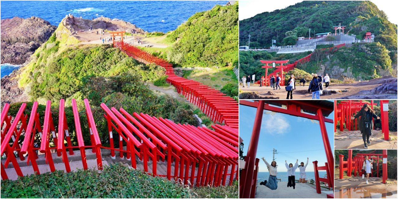 【日本】 山口 元乃隅神社｜日本絕景神社之一，123 座紅色的鳥居綿延至海邊，依山傍海很是壯觀。 @嘿!部落!