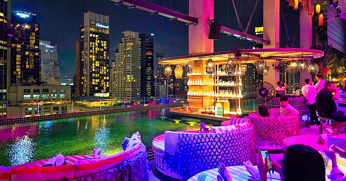 TRIBE Sky Beach Club｜曼谷高空池畔酒吧，Phrom Phong 站 EmSphere 商場時尚的餐酒館 @嘿!部落!