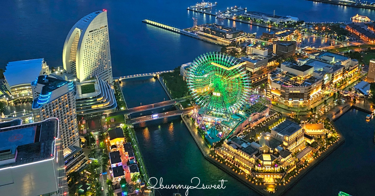 橫濱景點「橫濱地標大廈觀景台」Sky Garden 空中花園絕美百外夜景、摩天輪燈光秀 @嘿!部落!
