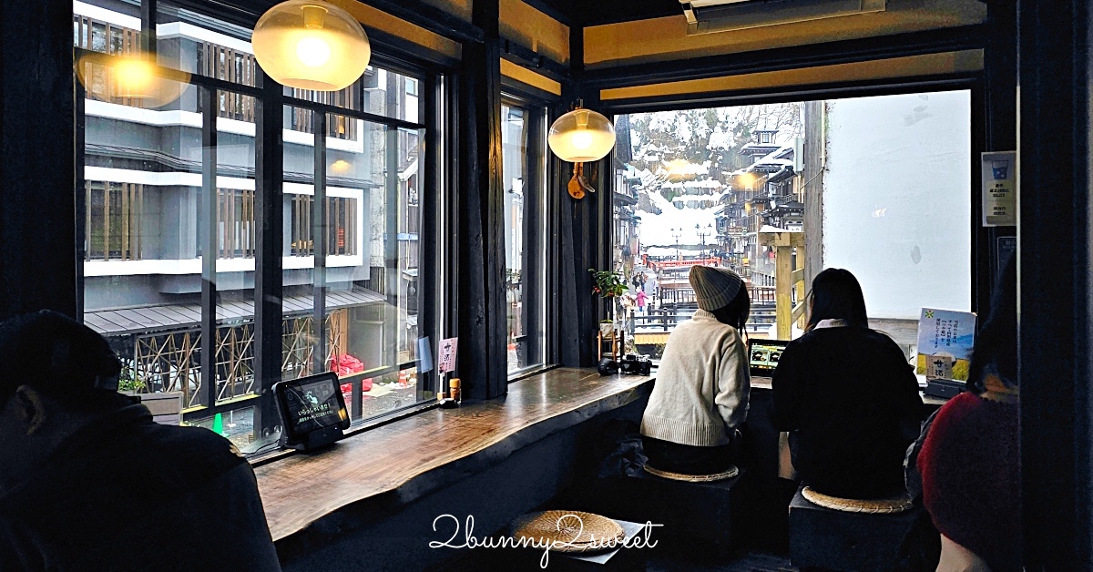 銀山溫泉美食「蕎麥麵 伊豆之華」最美銀山川復古街景甜品咖啡廳，蕎麥冰淇淋必吃