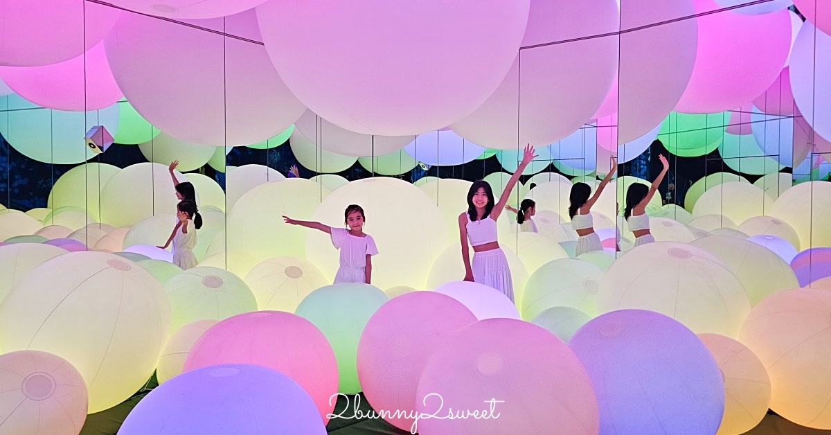 沖繩【沖繩 teamLab 未來園】沉浸式光影藝術親子樂園、雨天也能玩的室內景點 @嘿!部落!