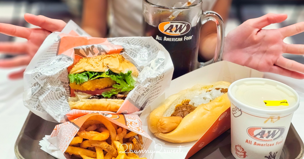 沖繩美食推薦｜A&W漢堡：沖繩限定速食品牌，人氣NO.1漢堡、螺旋薯條、沙士必點 @嘿!部落!