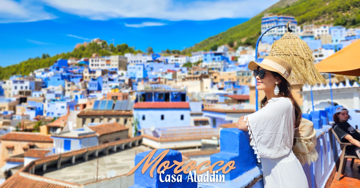 舍夫沙萬美食【Restaurant Casa Aladdin】眺望藍城屋頂與卡斯巴堡的夢幻打卡餐廳