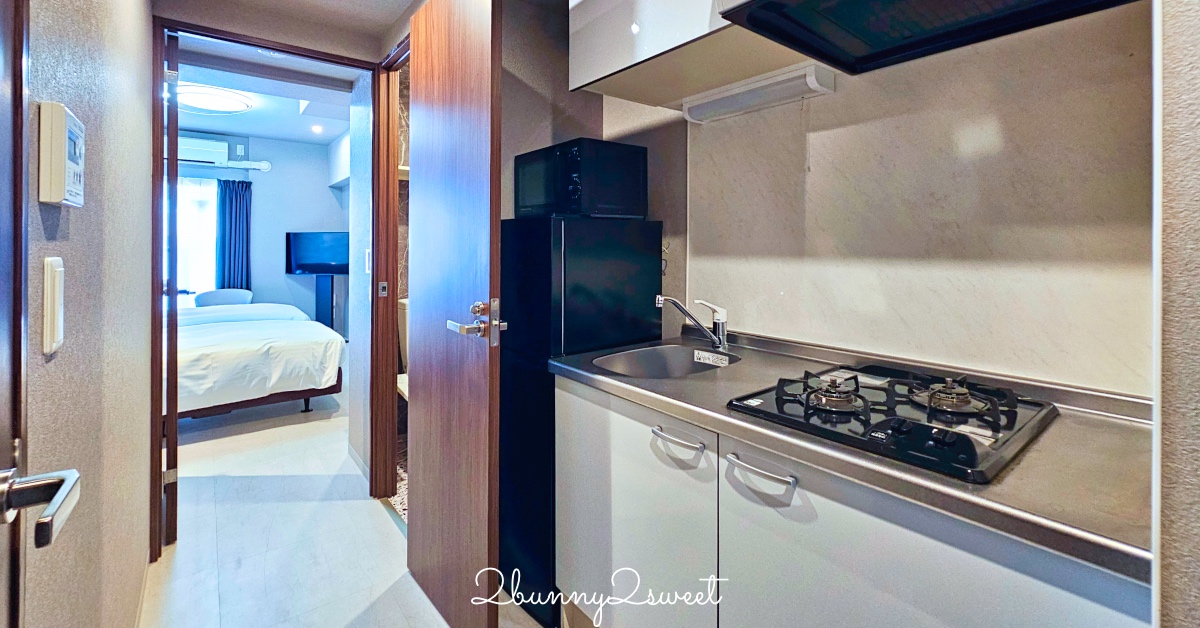 大阪公寓式飯店【道頓堀 Crystal Hotel Ⅲ】附廚房與洗衣機！交通方便、CP值超高的長住旅宿 @嘿!部落!