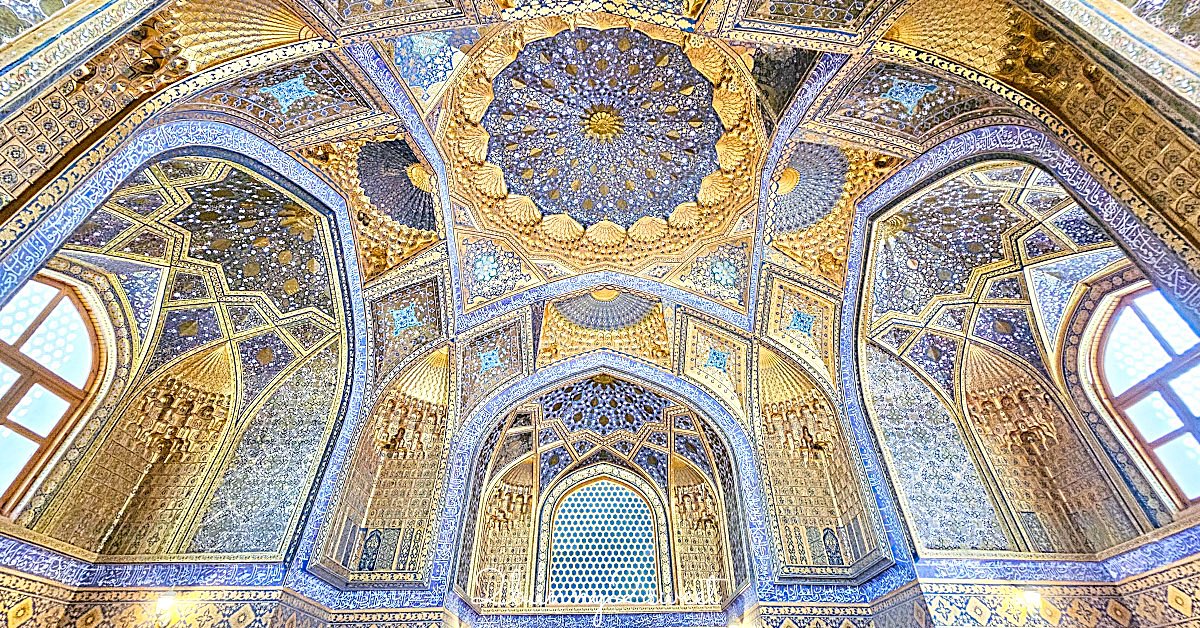 【阿克薩萊陵墓 Aksaray Mausoleum】撒馬爾罕低調外觀卻藏金碧輝煌穹頂，帖木兒時代最驚艷的隱藏版陵墓 @嘿!部落!