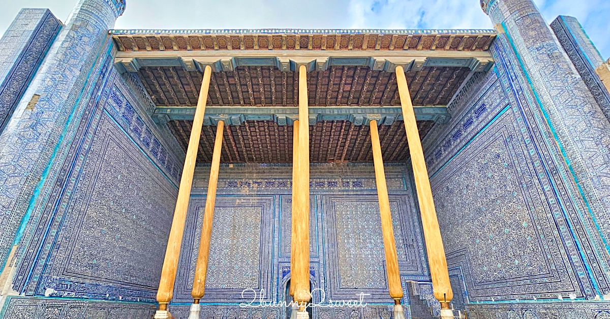 【希瓦可汗舊堡 Konya Ark】走進希瓦汗國王宮，登上【阿克謝赫博博瞭望台 Ak Sheikh-bobo Tower】俯瞰古城藍色天際線 @嘿!部落!