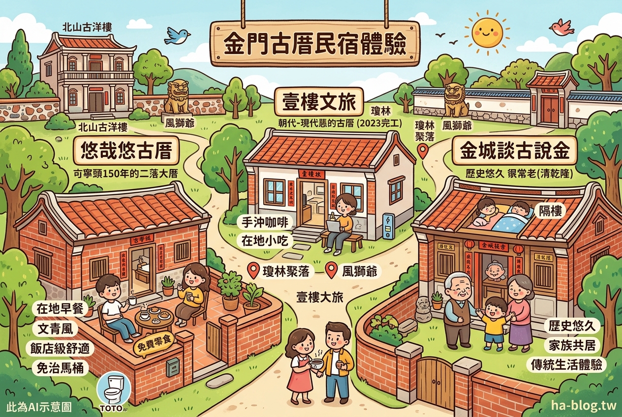 金門古厝民宿推薦：悠哉悠古厝、壹樓文旅、金城談古說金 – 體驗古樸與現代的完美融合 @嘿!部落!